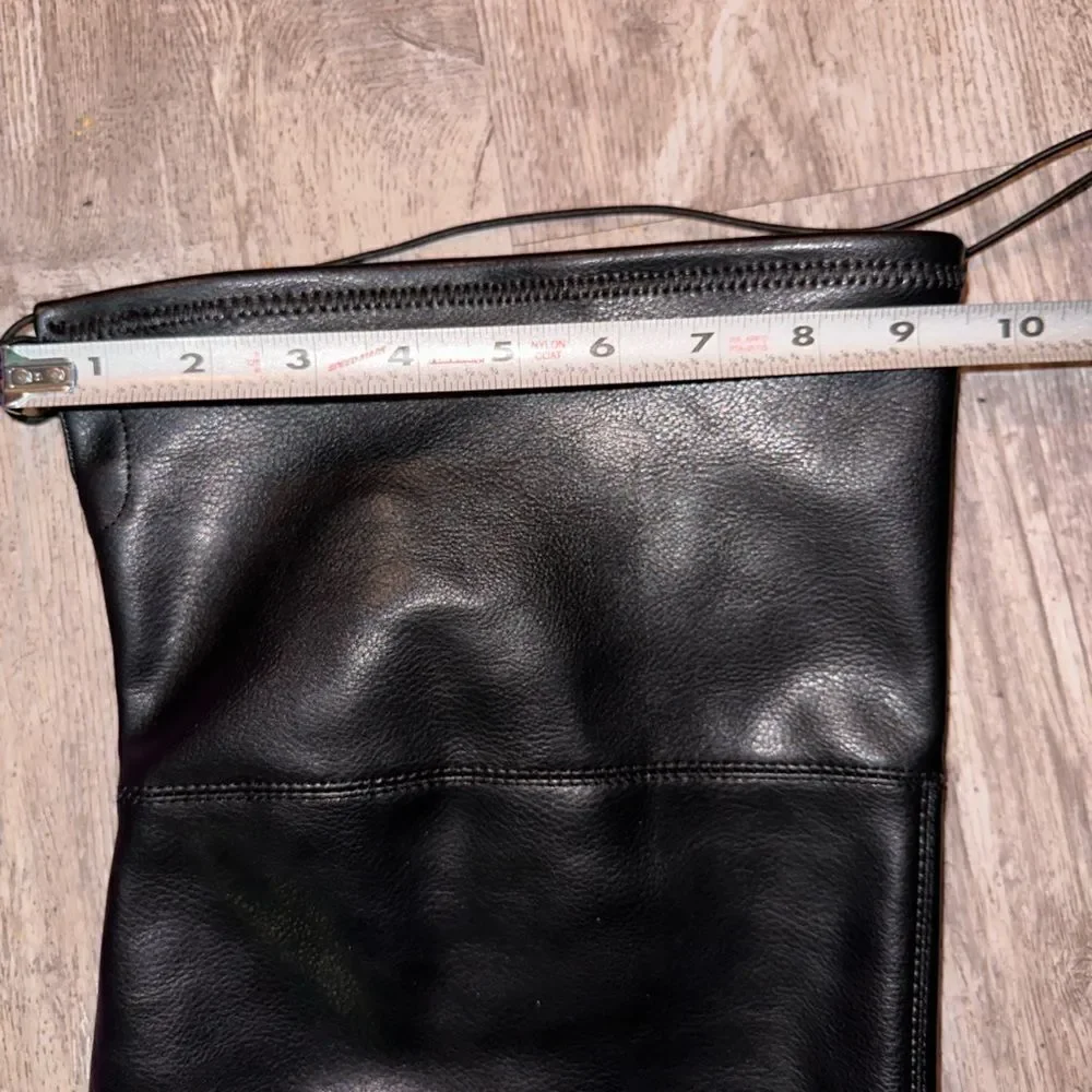 Lane Bryant over the knee faux leather drawstring closure new sz 11W